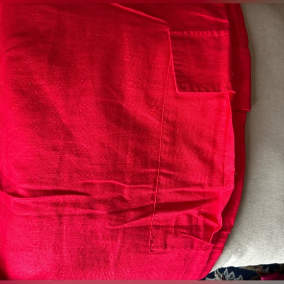 Gap Linen Bled Cargo Wide Leg Pant - Picture 4 of 5